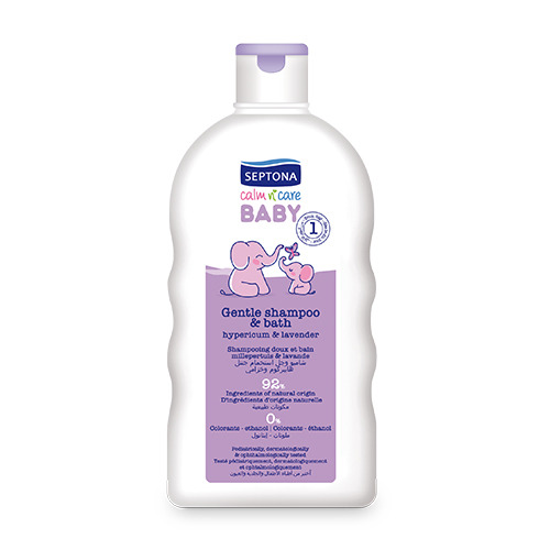 Șampon și gel duș pentru bebeluși - sunătoare și lavandă, 200 ml