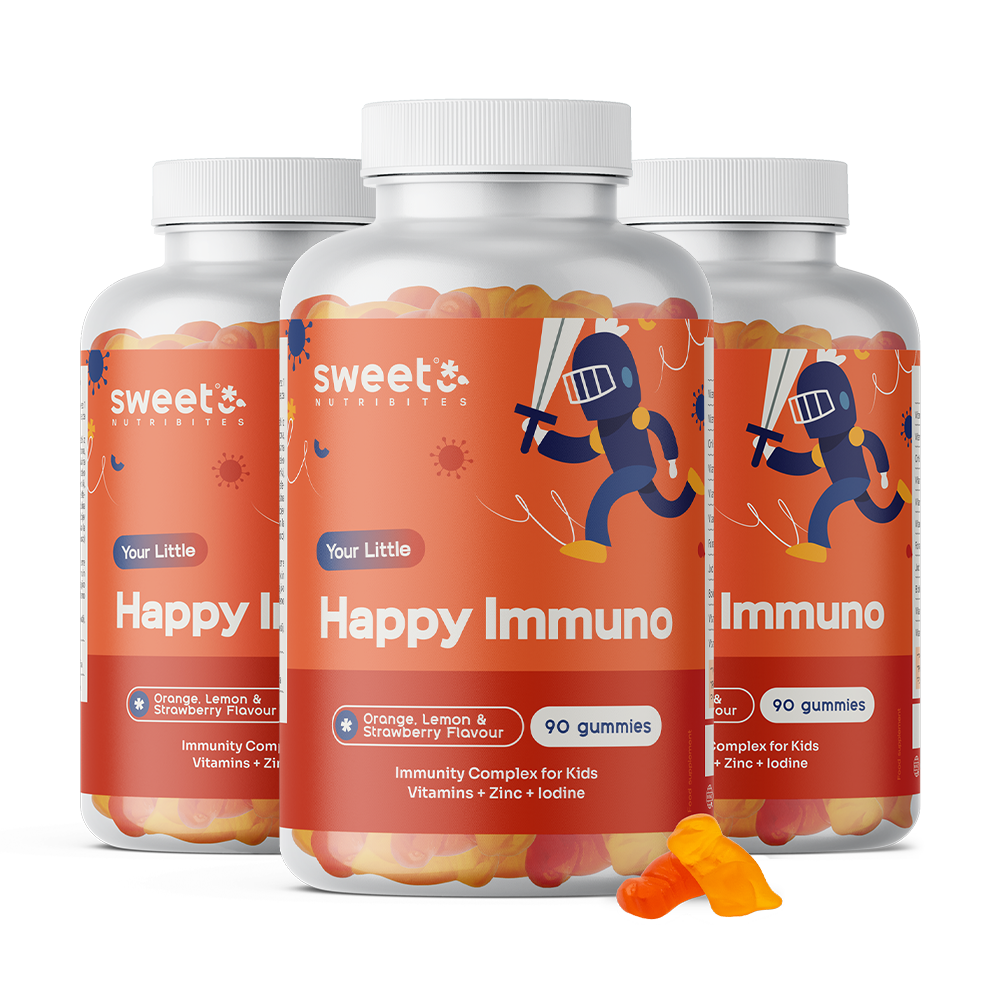 Happy Immuno – bomboane gumate pentru copii pentru sistemul imunitar