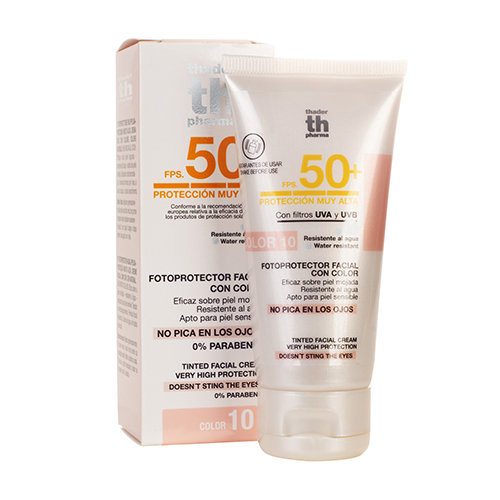 SPF 50+ Cremă colorată de protecție solară - nuanța nr.10, 50 ml