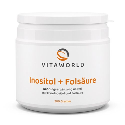 Inozitol + acid folic - sub formă de pulbere, 200 g