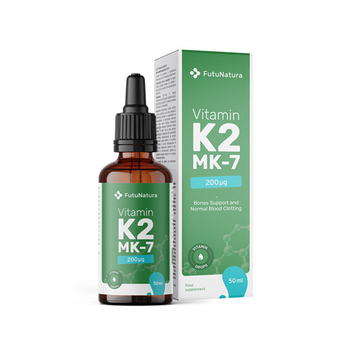 Vitamin K2 MK-7 200 µg – v kapljicah, 50 ml