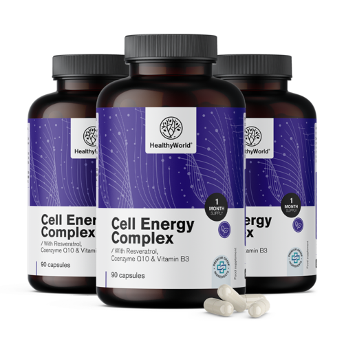 3x Cell Energy – kompleks za energijski metabolizem, skupaj 270 kapsul