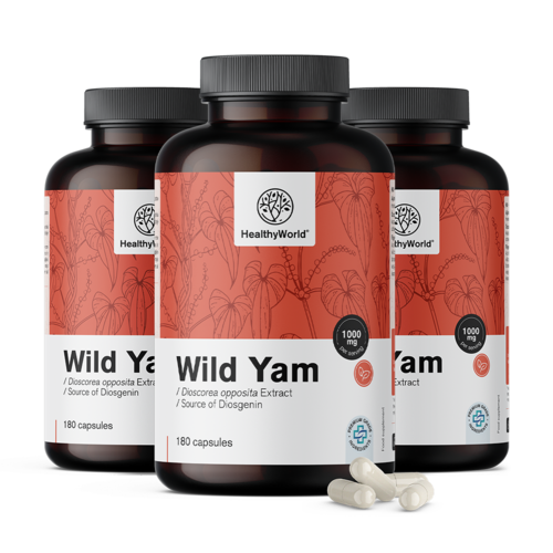 3x Divji jam 1000 mg – izvleček, skupaj 540 kapsul