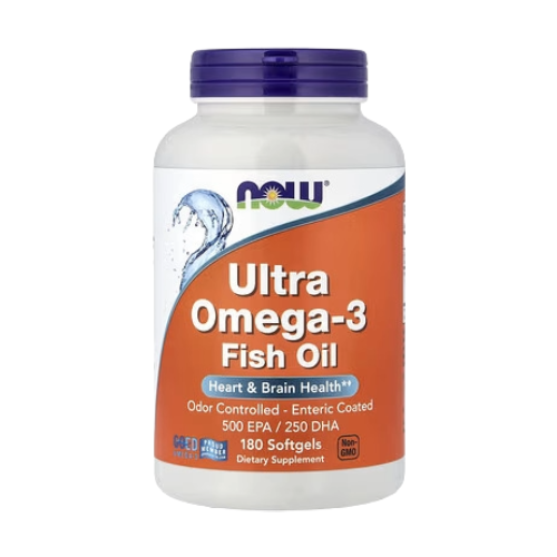 Ultra Omega-3 iz ribjega olja, 180 mehkih kapsul