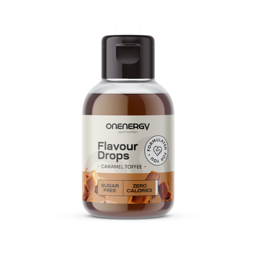 Flavour Drops kapljice s sladilom – toffee karamela, 50 ml