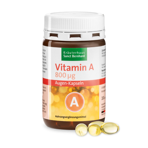 Vitamin A – vid, oči, 180 kapsul