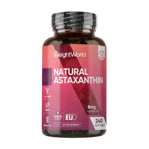 Naraven astaksantin 8 mg, 240 mehkih kapsul