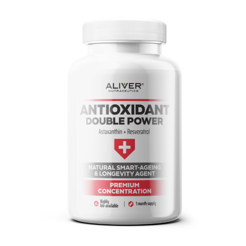 Antioxidant Double Power – astaxantín + resveratrol, 60 kapsúl