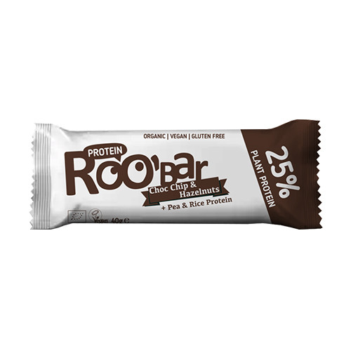 BIO Roobar proteínová tyčinka - čokoláda & lieskové oriešky, 40 g