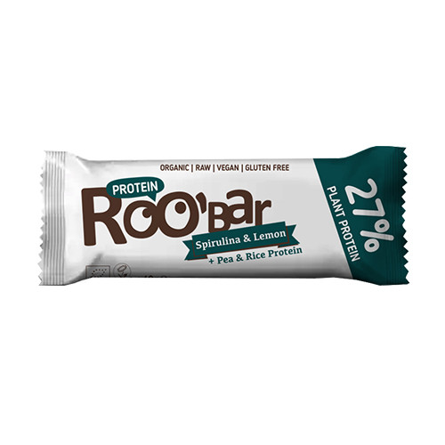 BIO Roobar proteínová tyčinka - spirulina & citrón, 40 g