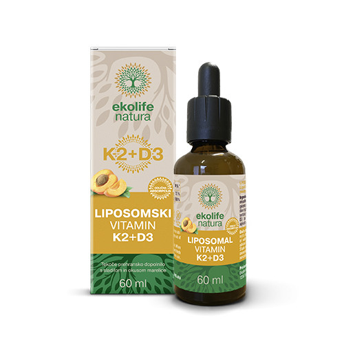 Lipozomálny vitamín K2 + D3, 60 ml