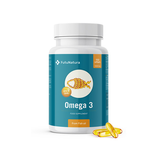 Omega 3 1000 mg, 150 mäkkých kapsúl