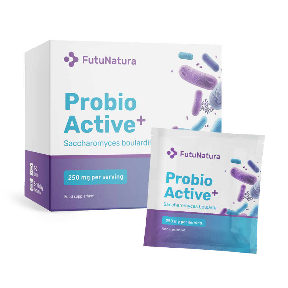 Probio Active PLUS - Saccharomyces boulardii 250 mg vo vreckách. 

Probio Active PLUS - Saccharomyces boulardii 250 mg vo vreciach.