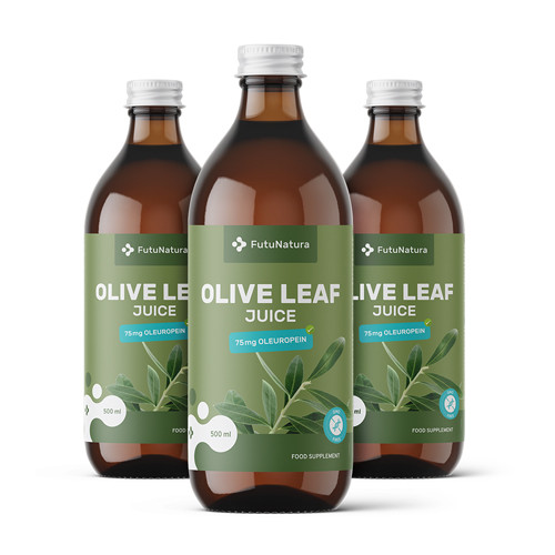3x Šťava z olivových listov, spolu 1500 ml