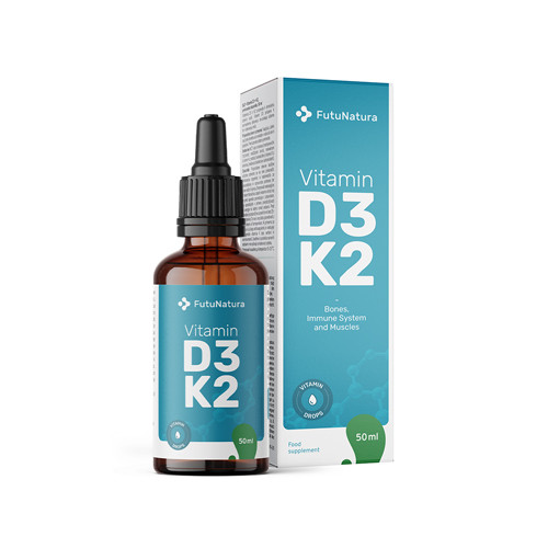 Vitamín D3 + K2 – v kvapkách, 50 ml