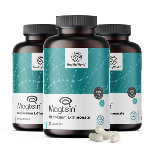 3x L-treonát horečnatý Magtein® 2000 mg, spolu 270 kapsúl
