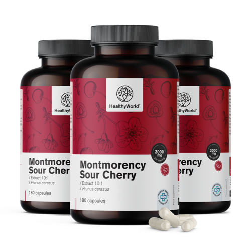 3x Višňa Montmorency 3000 mg, spolu 540 kapsúl