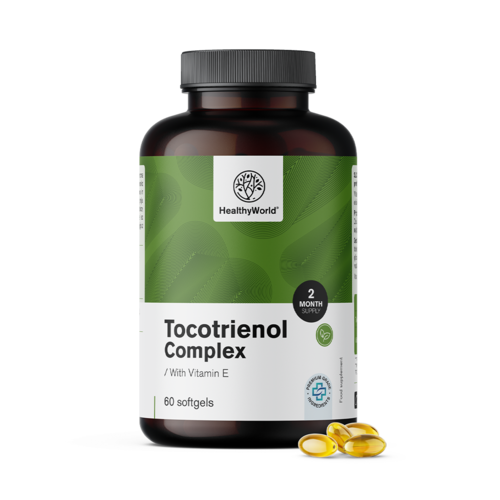 Tokotrienol komplex s vitamínom E, 60 mäkkých kapsúl