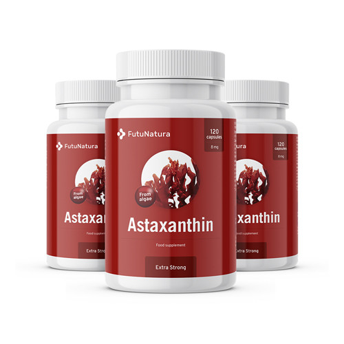 3x Astaxantín Extra Strong 160 mg, spolu 360 kapsúl