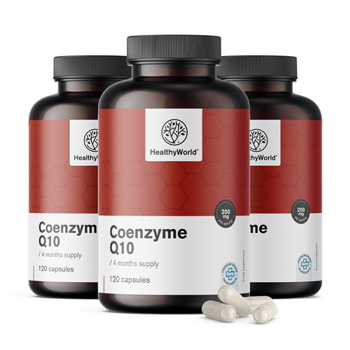 3x Koenzým Q10 200 mg, spolu 360 kapsúl