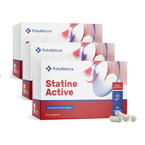 3x Statine Active – cholesterol, spolu 180 kapsúl