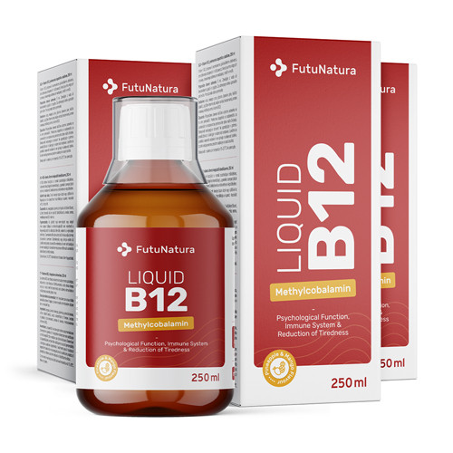 3x Vitamín B12 – v tekutine, spolu 750 ml