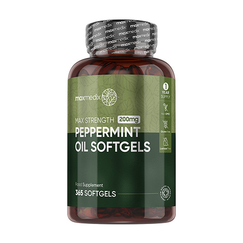 Olej z mäty piepornej 200 mg, 365 mäkkých kapsúl