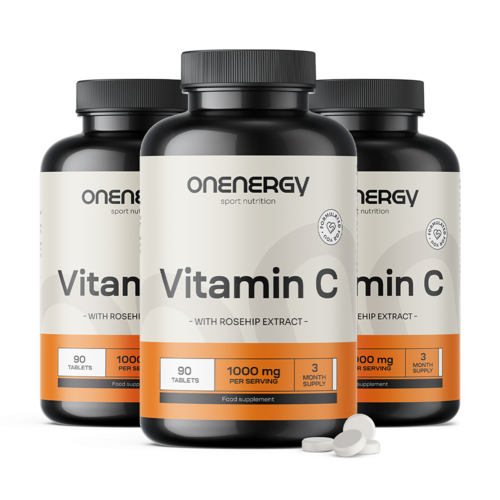 3x Vitamín C 1000 mg so šípkami, spolu 270 tabliet