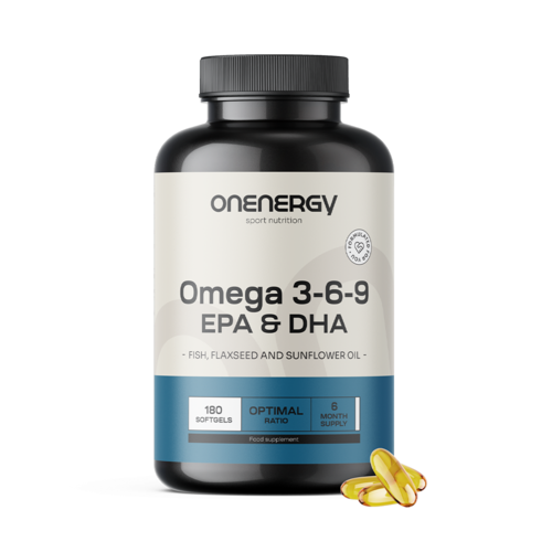 Omega 3-6-9, 180 mäkkých kapsúl
