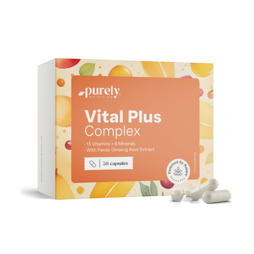 Vital Plus Complex - multivitamíny a minerály so ženšenom, 30 kapsúl