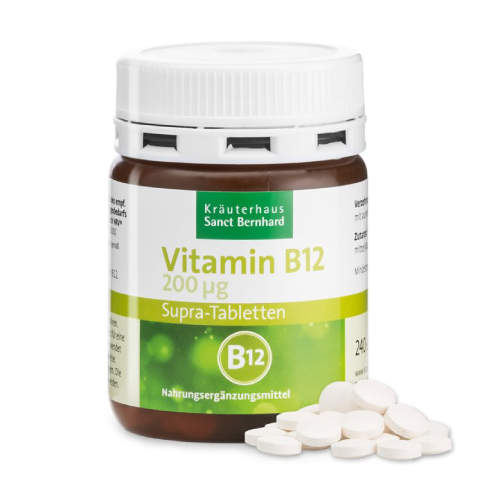 Vitamín B12 Supra, 200 µg, 240 tabliet