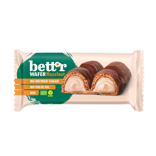 BIO Vegánske vafle – lieskový krém, 33 g