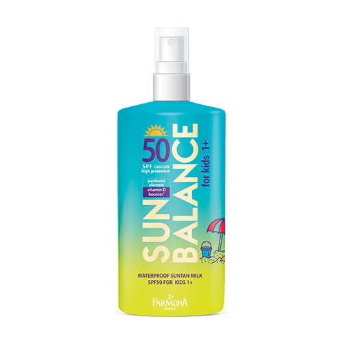 Vodeodolné mlieko na opaľovanie SPF50 – pre deti, 150 ml