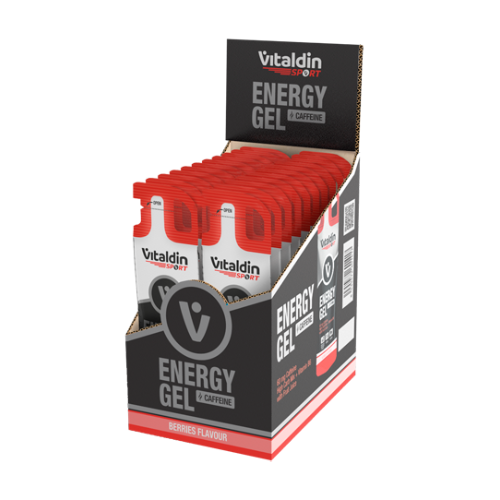 Energetický gél s kofeínom - bobule, 24 x 40 g