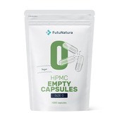 Empty Capsules 0 - Vegan, 1000 capsules