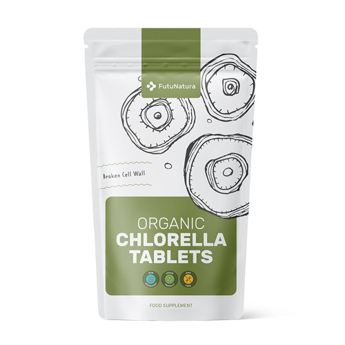Organic Chlorella 400 mg, 375 tablets