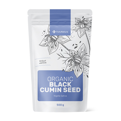 Organic Black Cumin Seeds, 500 g