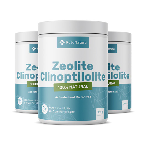 3x Zeolite Clinoptilolite, totaal 900 g
