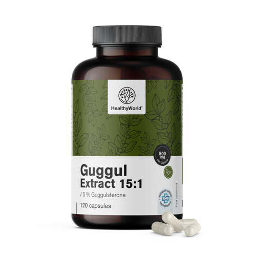 Guggul 500 mg - extrakt 15:1, 120 kapslí