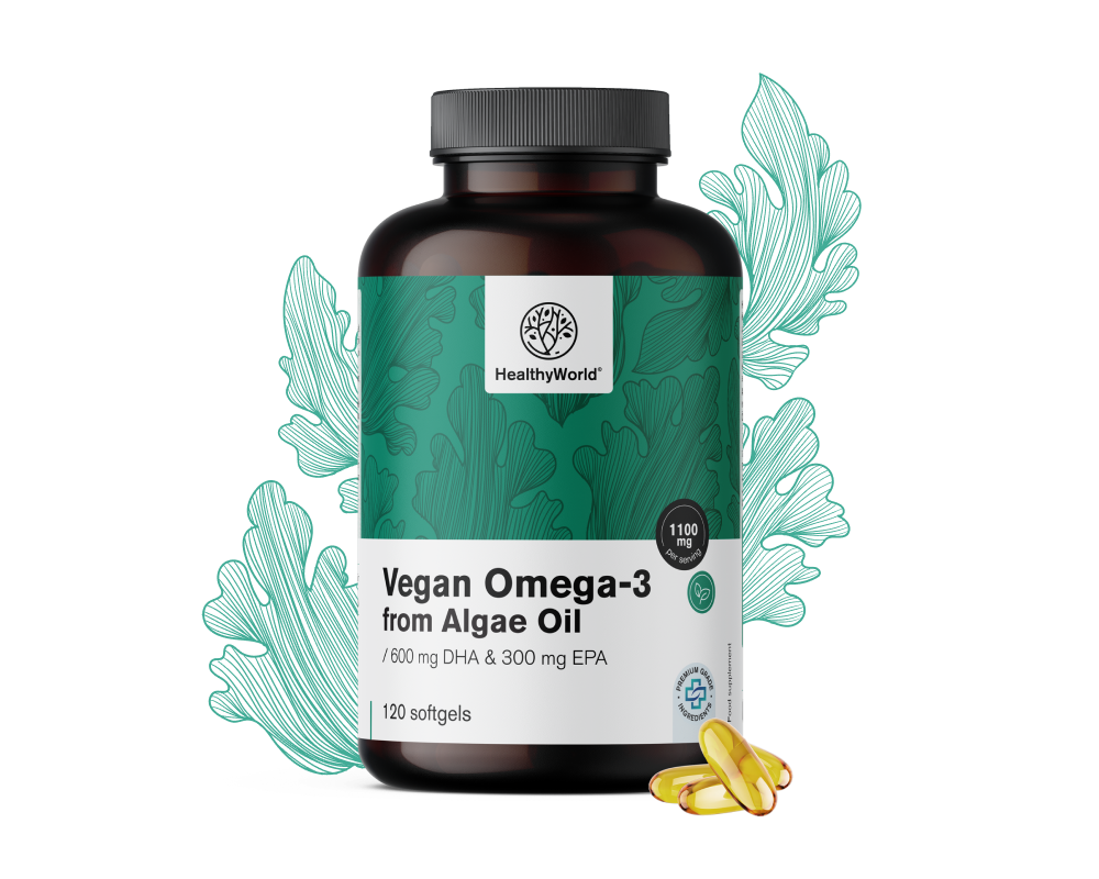 Omega-3 vegano 1000 mg – de algas