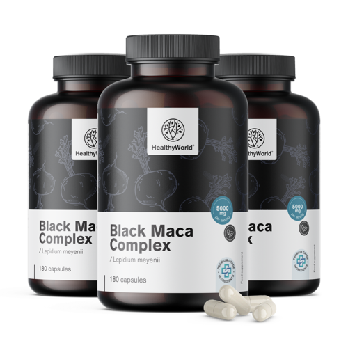 3x Fekete maca komplex 5000 mg, összesen 540 kapszula