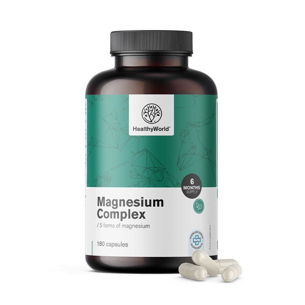 Magnezium-komplex 5 különböző magnéziumformával.
