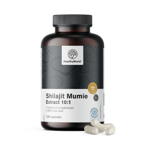 Shilajit Mumie Extract 10:1, 120 kapszula