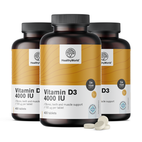3x D3-vitamin 4000 NE, összesen 1200 tabletta