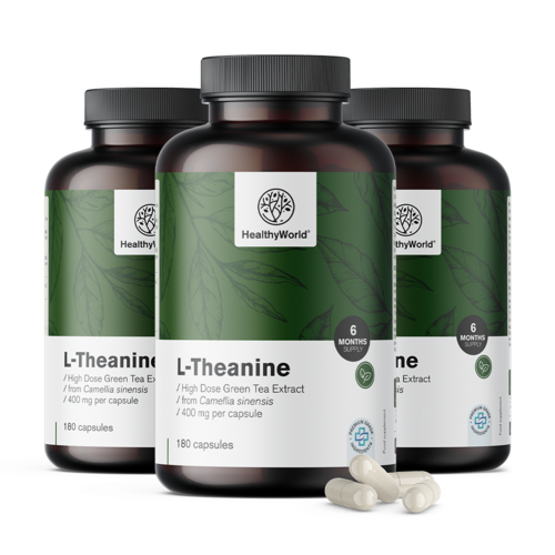 3x L-Theanine 400 mg, összesen 540 kapszula
