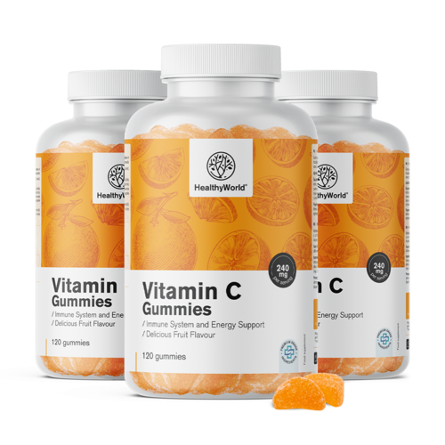 3x C-vitamin 240 mg, összesen 360 gumicukor