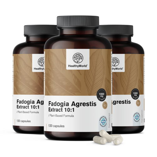 3x Fadogia Agrestis 1000 mg, összesen 360 kapszula