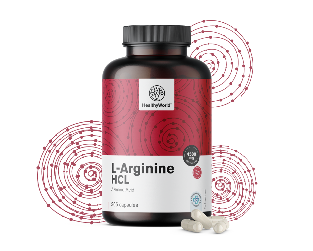 L-arginin HCL 4500&nbsp;mg
