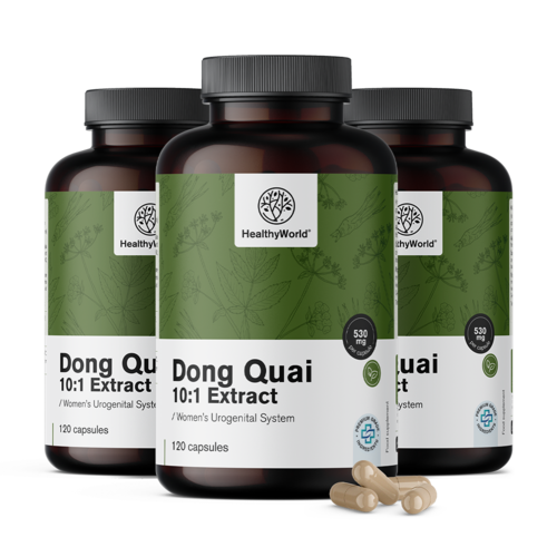 3x Kínai angyalgyökér - Dong Quai 530 mg, összesen 360 kapszula