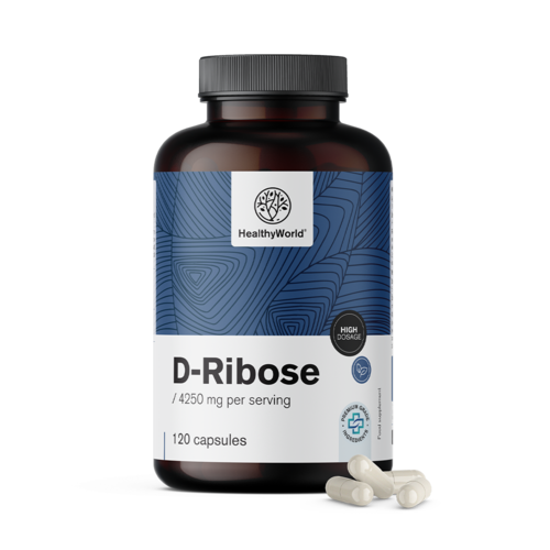 D-ribóz 850 mg, 120 kapszula